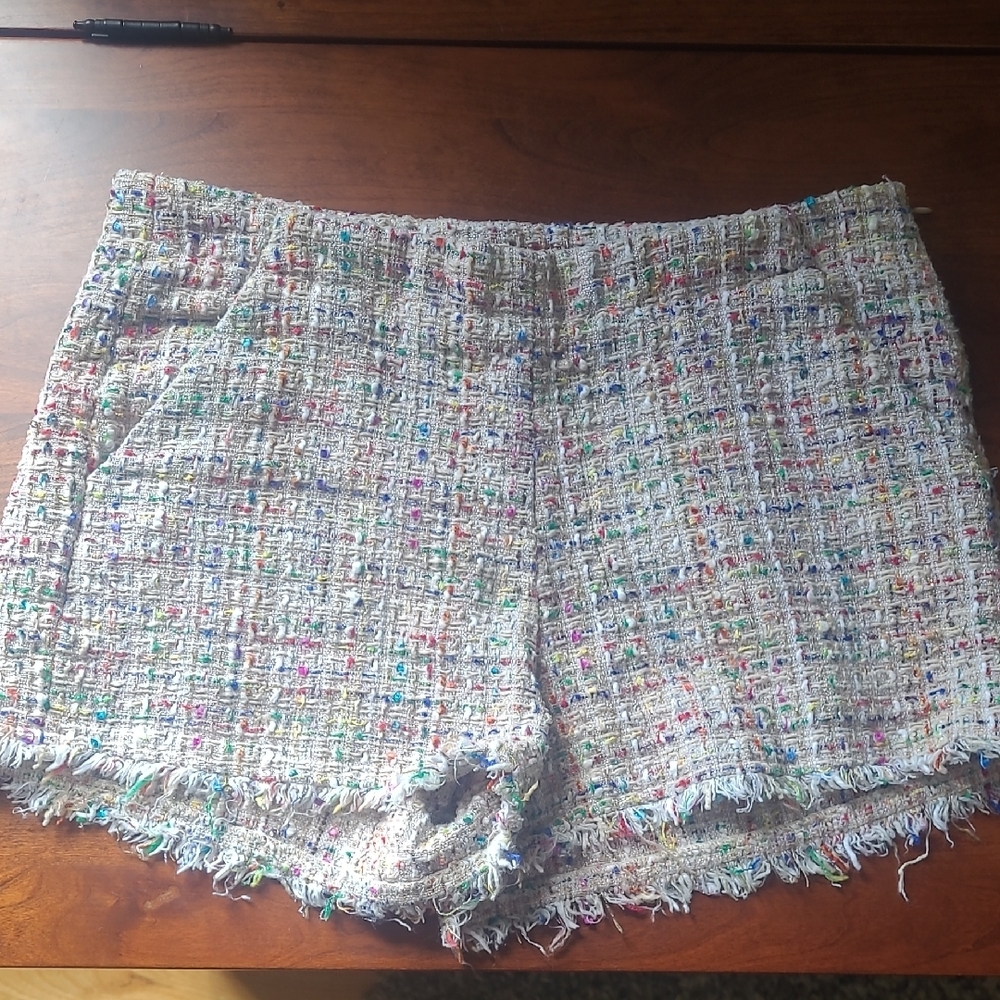 Maude Cream High Waist Shorts